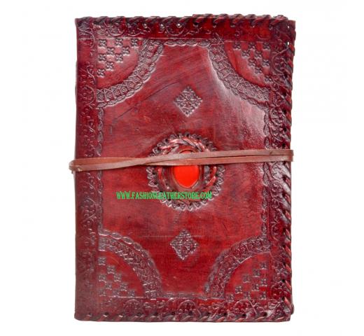 Genuine Vintage Handmade Leather Embossed Journal Diary